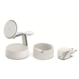 Belkin UltraCharge Pro Qi2 3 en 1 25W Blanco WIZ040KQSD