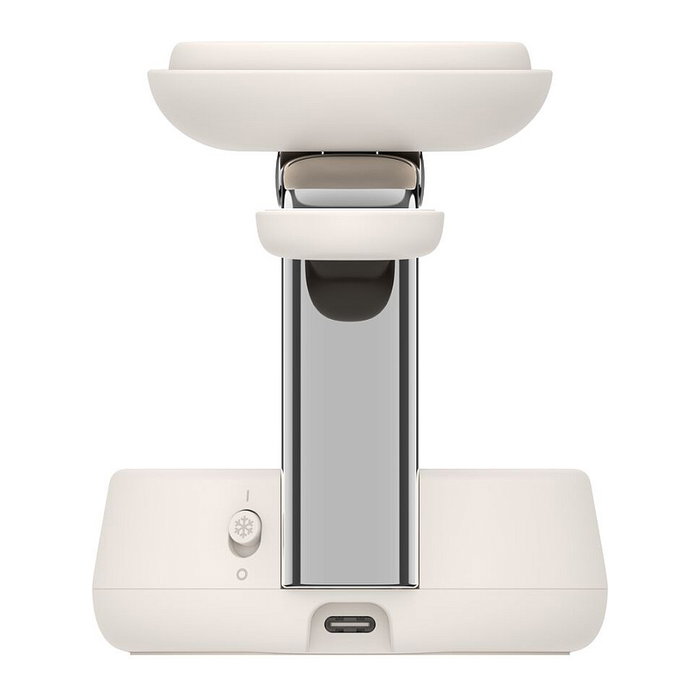 Belkin UltraCharge Pro WIZ040kqSD - Cargador Inalámbrico 3 en 1 Qi2 de 25W, Máx. 45W USB-C, Blanco, Cable 1.5 m Belkin UltraCharge Pro WIZ040kqSD - Cargador Inalámbrico 3 en 1 Qi2 de 25W, Máx. 45W USB-C, Blanco, Cable 1.5 m