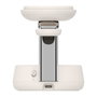 Belkin UltraCharge Pro WIZ040kqSD - Cargador Inalámbrico 3 en 1 Qi2 de 25W, Máx. 45W USB-C, Blanco, Cable 1.5 m
