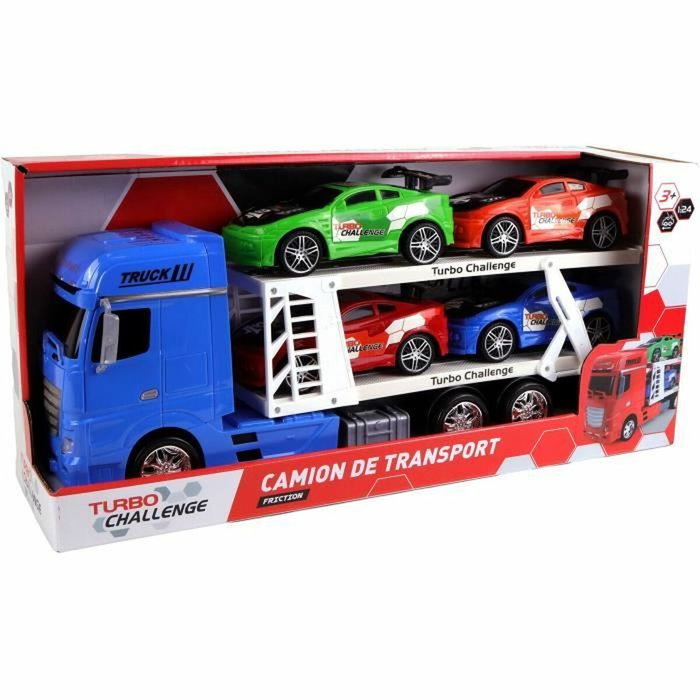 Turbo Challenge Camión de Transporte Vehículos de Intervención 1/24 Color Aleatorio Turbo Challenge Camión de Transporte Vehículos de Intervención 1/24 Color Aleatorio