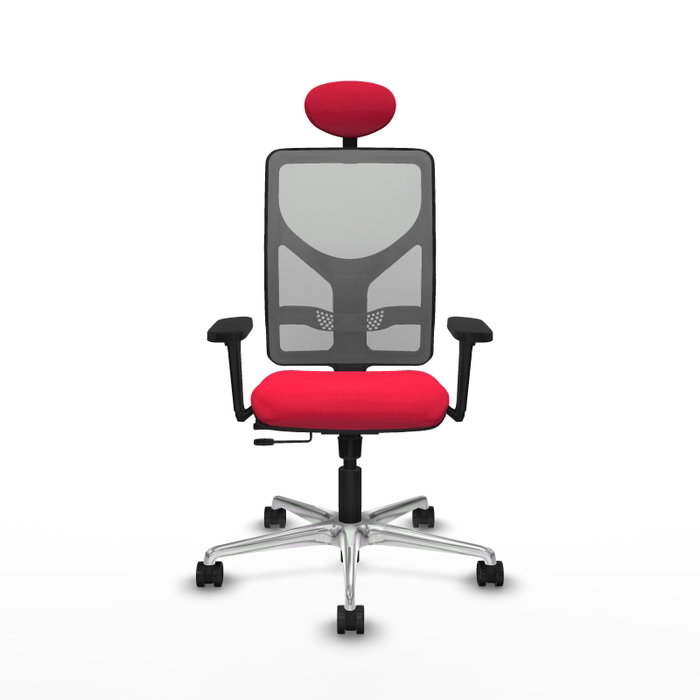 PIQUERAS Y CRESPO Silla de oficina Motilla con mecanismo Sincro/Traslack, Rojo y Gris PIQUERAS Y CRESPO Silla de oficina Motilla con mecanismo Sincro/Traslack, Rojo y Gris