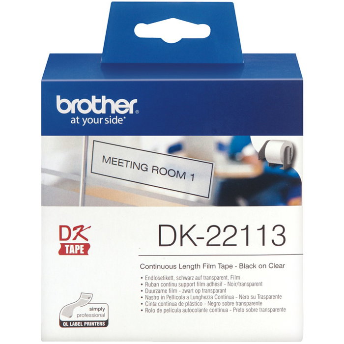 Brother DK-22113 Cinta Continua Transparente 62 mm x 15,24 m