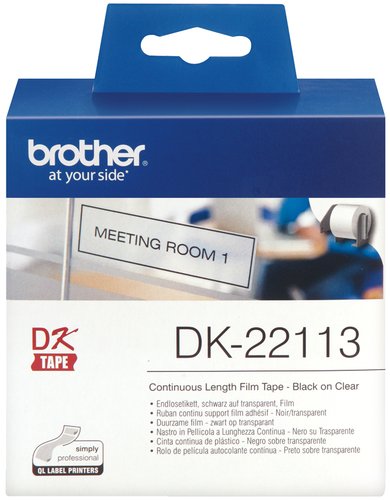Brother DK-22113 Cinta Continua Transparente 62 mm x 15,24 m