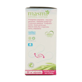 Masmi Natural Cotton Protegeslips Adaptables Flex 30 unidades