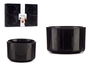 Vessia Set 6 Bols Porcelana Redondos 350ml Negro 10x6.4x10cm (Set de 12)