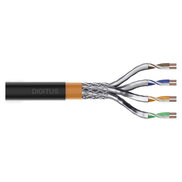 Digitus Cable Ethernet Cat7 S/FTP de 100 m Negro Digitus Cable Ethernet Cat7 S/FTP de 100 m Negro