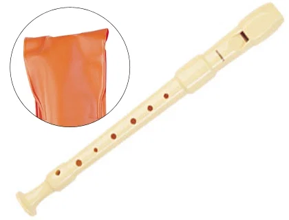 Hohner Flauta Dulce Serie Melody Color Marfil con Funda Naranja Hohner Flauta Dulce Serie Melody Color Marfil con Funda Naranja
