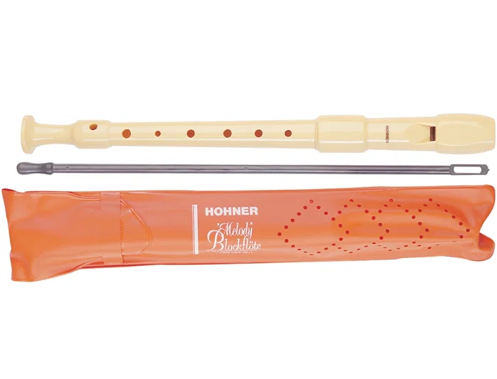 Hohner Flauta Dulce Serie Melody Color Marfil con Funda Naranja Hohner Flauta Dulce Serie Melody Color Marfil con Funda Naranja