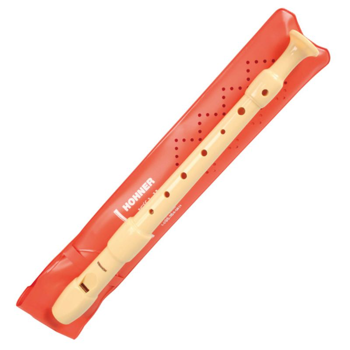 Hohner Flauta Dulce Serie Melody Color Marfil con Funda Naranja Hohner Flauta Dulce Serie Melody Color Marfil con Funda Naranja