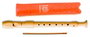 Hohner Flauta Dulce Serie Melody Color Marfil con Funda Naranja