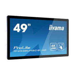 iiyama ProLite TF4938UHSC-B1AG 48.5" 4K UHD IPS Touch Monitor 3840x2160 8ms 60Hz HDMI DisplayPort VGA DVI VESA Negro