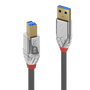 Lindy Cable USB 3.2 Gen 1 de 5m USB A a USB B Gris Cromo Line