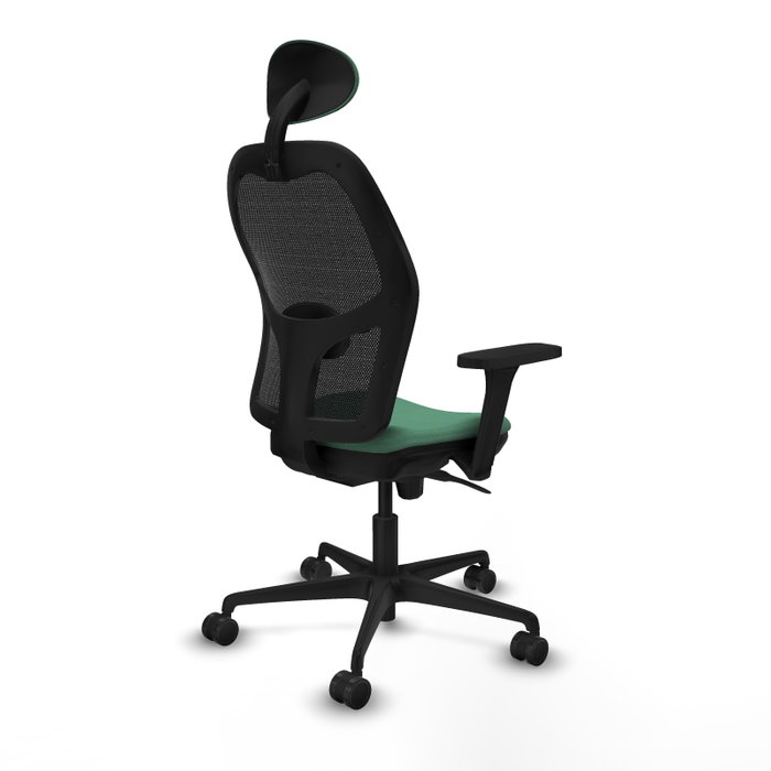 PIQUERAS Y CRESPO Silla de oficina Jorquera Verde Esmeralda y Negro