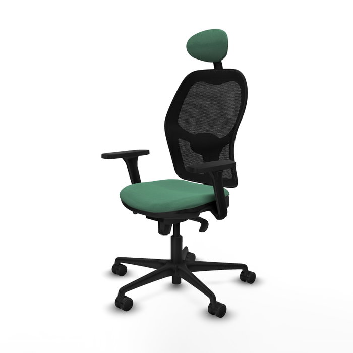 PIQUERAS Y CRESPO Silla de oficina Jorquera Verde Esmeralda y Negro