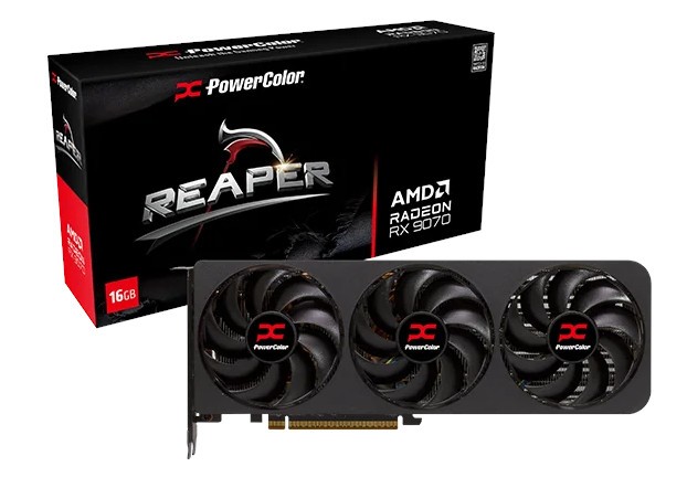 PowerColor Reaper Radeon RX 9070 16GB GDDR6 3Fan