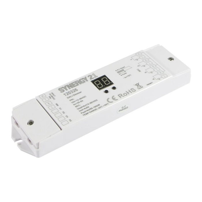 Synergy21 Synergy 21 LED Serie EOS 07 DALI Controller Dimmer 4/4 Blanco Synergy21 Synergy 21 LED Serie EOS 07 DALI Controller Dimmer 4/4 Blanco