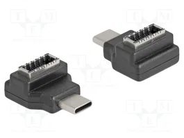 DeLOCK 67235 Adaptador USB Type-C macho a USB Type-E hembra 10 Gbps negro
