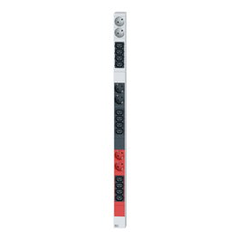 Bachmann IT PDU ALU 0HE 12x C13 6x Schutzkontakt 3x 16A CEE rojo
