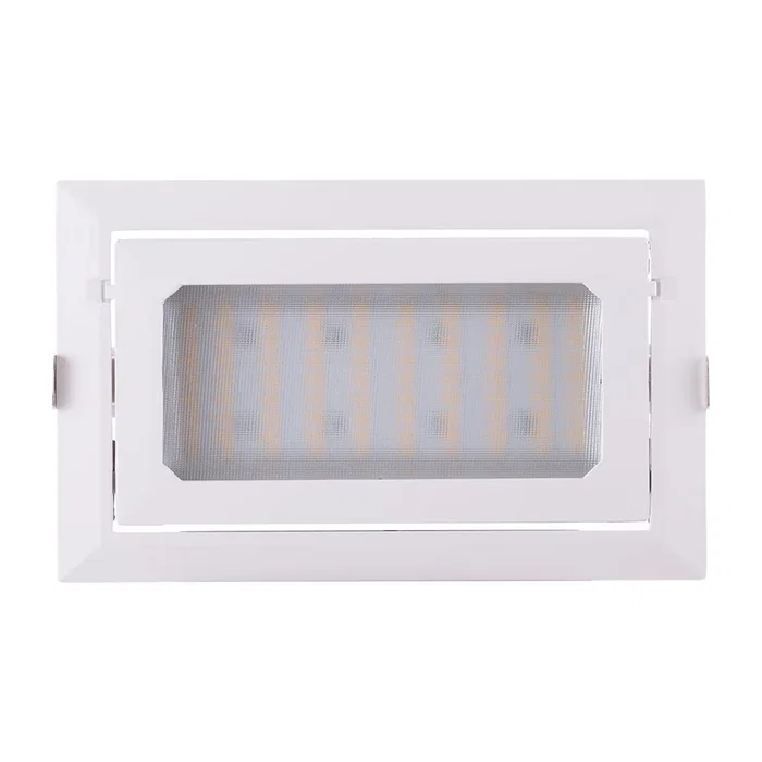 Foco Downlight LED 40W 6600Lm 4000K Rectangular Orientable 40.000H [HO-COB-R-OR-40W-W]