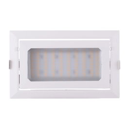 Foco Downlight LED Rectangular Orientable 40W 6600Lm 4000K Blanco Natural