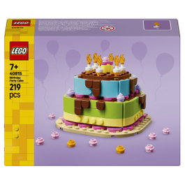 LEGO 40815 Seasonal Geburtstagstorte - Pastel de Fiesta de Cumpleaños, Juego de construcción 219 piezas, 7+ años
