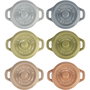 Staub Mini Cocotte Set 6-pcs. redondo, cerámica, multicolor