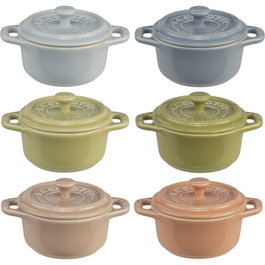 Staub Mini Cocotte Set 6-pcs. redondo, cerámica, multicolor