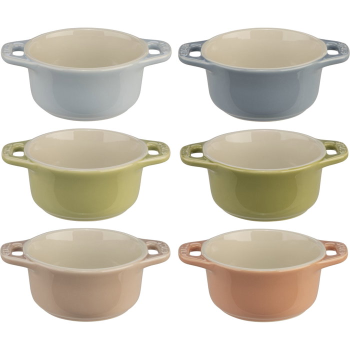 Staub Mini Cocotte Set 6-pcs. redondo, cerámica, multicolor