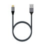 AISENS Cable USB 3.1 Gen2 Aluminio USB-C a USB-A, 1m, Gris