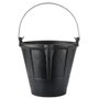 Bellota Cubo industrial 12 l negro con asa metálica