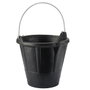 Bellota Cubo industrial 12 l negro con asa metálica