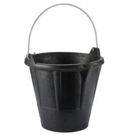 Bellota Cubo Industrial 12L Caucho Resistente Negro con Asa Metálica