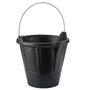 Bellota Cubo Industrial 12L Caucho Resistente Negro con Asa Metálica