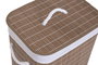 DKD Home Decor Cesta de Ropa de Bambú Marrón
