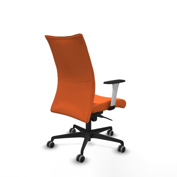 PIQUERAS Y CRESPO Silla Albacete confidente con mecanismo Sincro, Tela Naranja, Brazos 1D PIQUERAS Y CRESPO Silla Albacete confidente con mecanismo Sincro, Tela Naranja, Brazos 1D