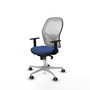 PIQUERAS Y CRESPO Silla de oficina Jorquera Azul Marino y Blanco