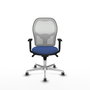 PIQUERAS Y CRESPO Silla de oficina Jorquera Azul Marino y Blanco