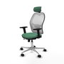 PIQUERAS Y CRESPO Silla de oficina Jorquera Verde esmeralda/Blanco