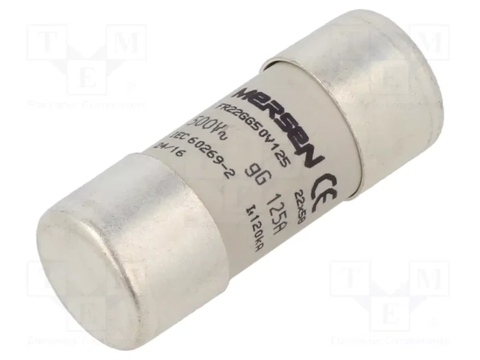 MERSEN Fusible de cartucho 125A 22x58mm gG MERSEN Fusible de cartucho 125A 22x58mm gG