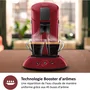 Philips HD6553/81 SENSEO ORIGINAL Cafetera en Cápsulas, Aroma Booster, Crema Pus, 1 o 2 Tazas, Rojo