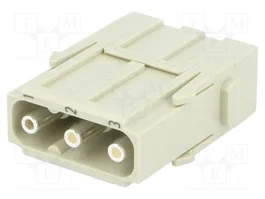 HARTING Han-Modular® Módulo Conector Macho 40A 690V 3 Pines