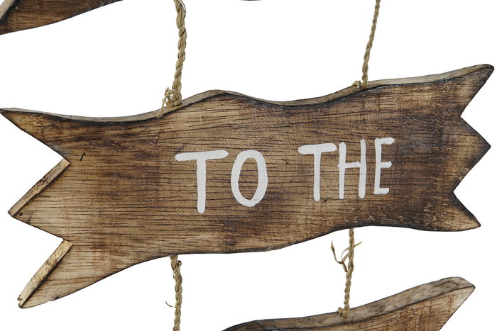 DKD Home Decor Decoracion Colgante Atlantico Azul Natural 2 x 74 x 25 cm