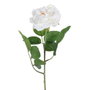 Ixia Set de 12 Rosas Blancas Artificiales para Decoración (14 x 16 x 43 cm)