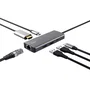 Trust Dalyx Adaptador Multipuerto 6 en 1 USB Tipo C Plata