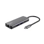 Trust Dalyx Adaptador Multipuerto 6 en 1 USB Tipo C Plata