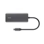 Trust Dalyx Adaptador Multipuerto 6 en 1 USB Tipo C Plata