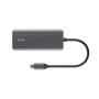 Trust Dalyx Adaptador multipuerto USB-C 6 en 1 Gris