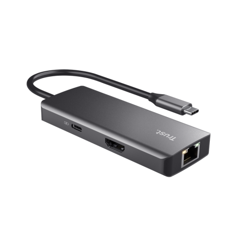 Trust Dalyx Adaptador multipuerto USB-C 6 en 1 Gris