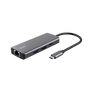 Trust Dalyx Adaptador multipuerto USB-C 6 en 1 Gris