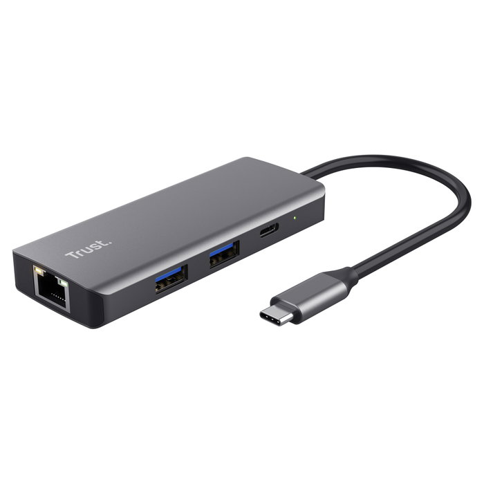 Trust Dalyx Adaptador multipuerto USB-C 6 en 1 Gris